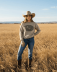 Western Hunt Dog Graphic Sweatshirt