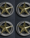 Western Screw Back Concho 1.5 In Silver Gold Star Saddle Cowgirl Hilason