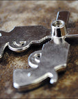 Western Screw Back Concho Crystal Bling Cross Pistol Saddle Cowgirl
