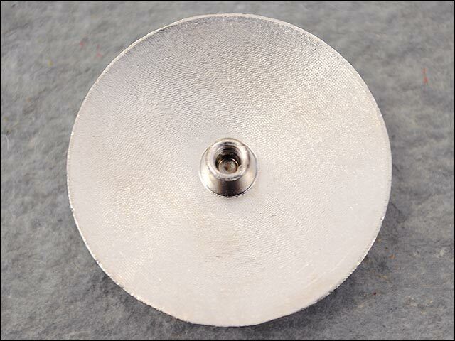 Western Screw Back Concho Nickle Wheel Shape W/Rope Edge Saddle Belt
