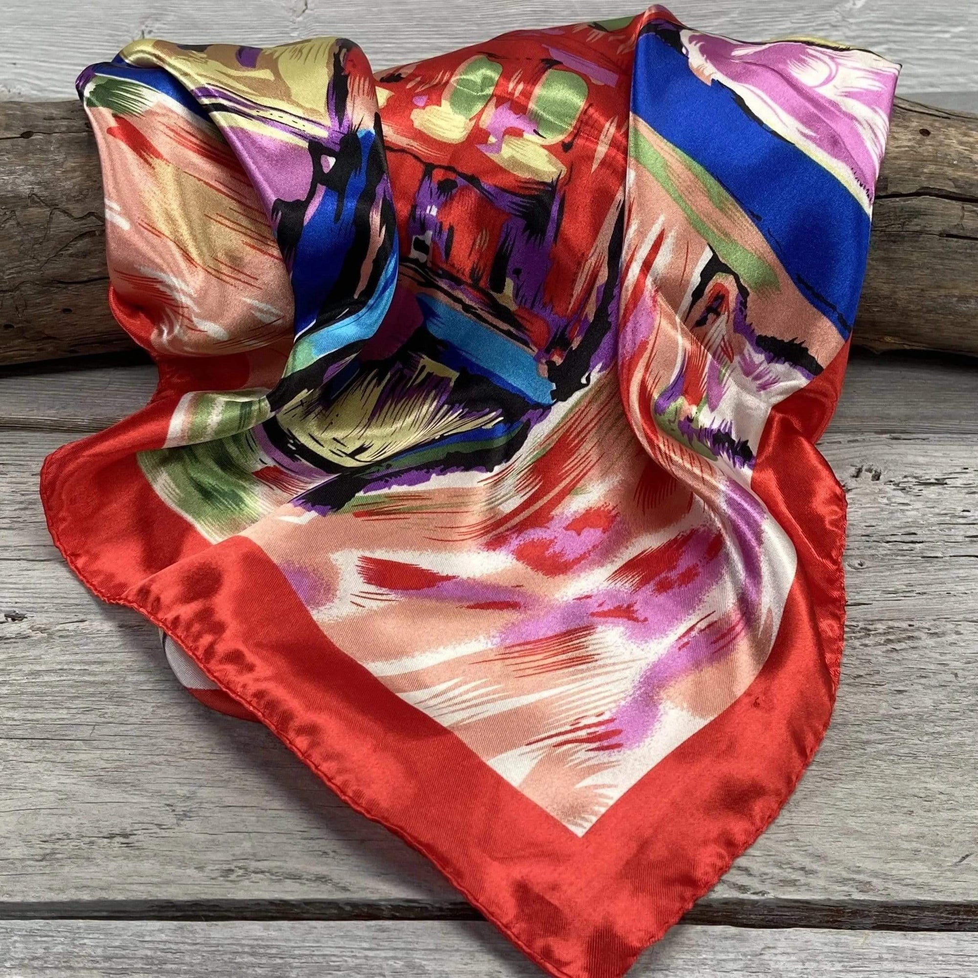 35X35" Abstract Colors Wild Rag / Scarf WR298