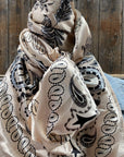 35X35" Pink & Silver Paisley Wild Rag / Scarf WR435
