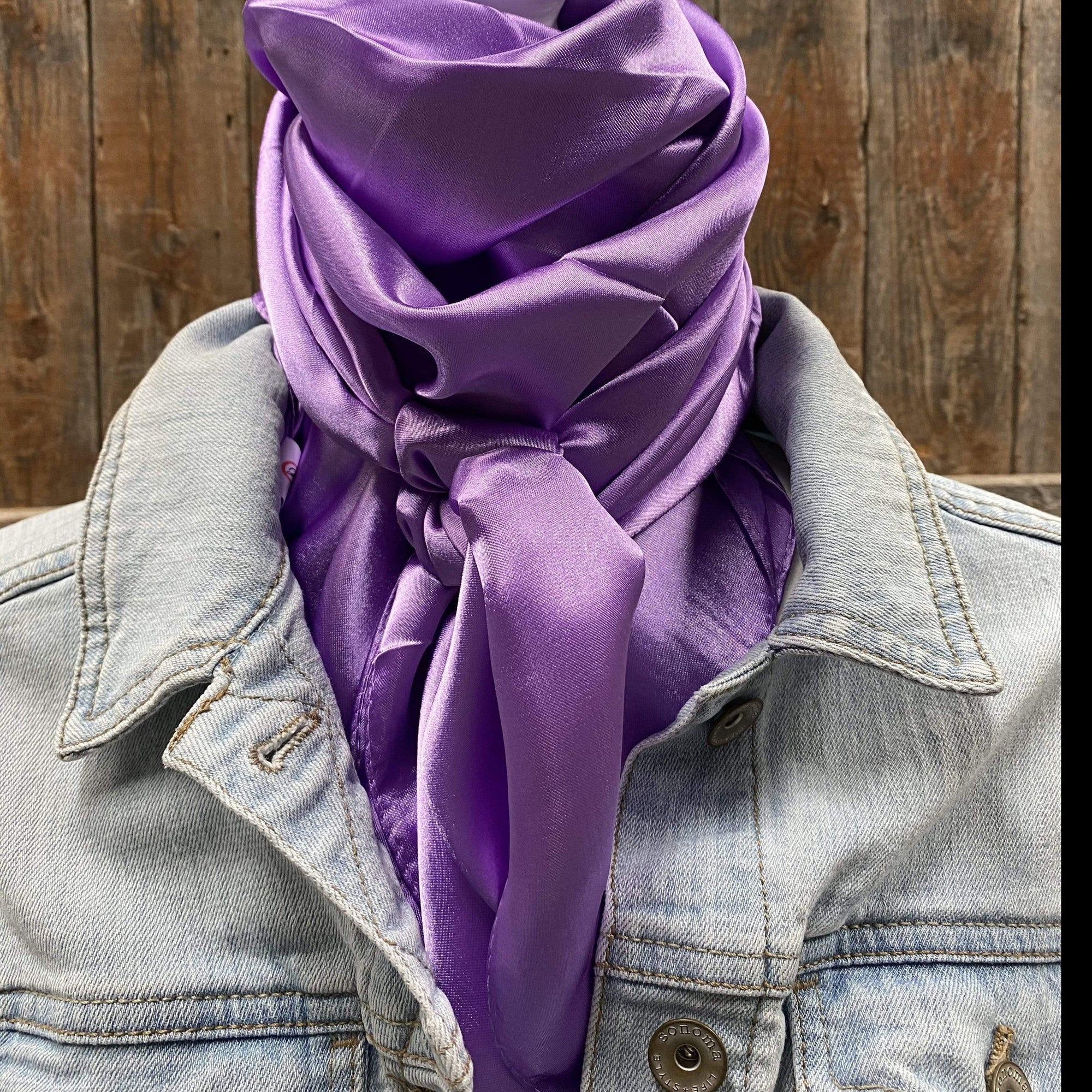 35X35"  Solid Lavender  Wild Rag / Scarf WRS13