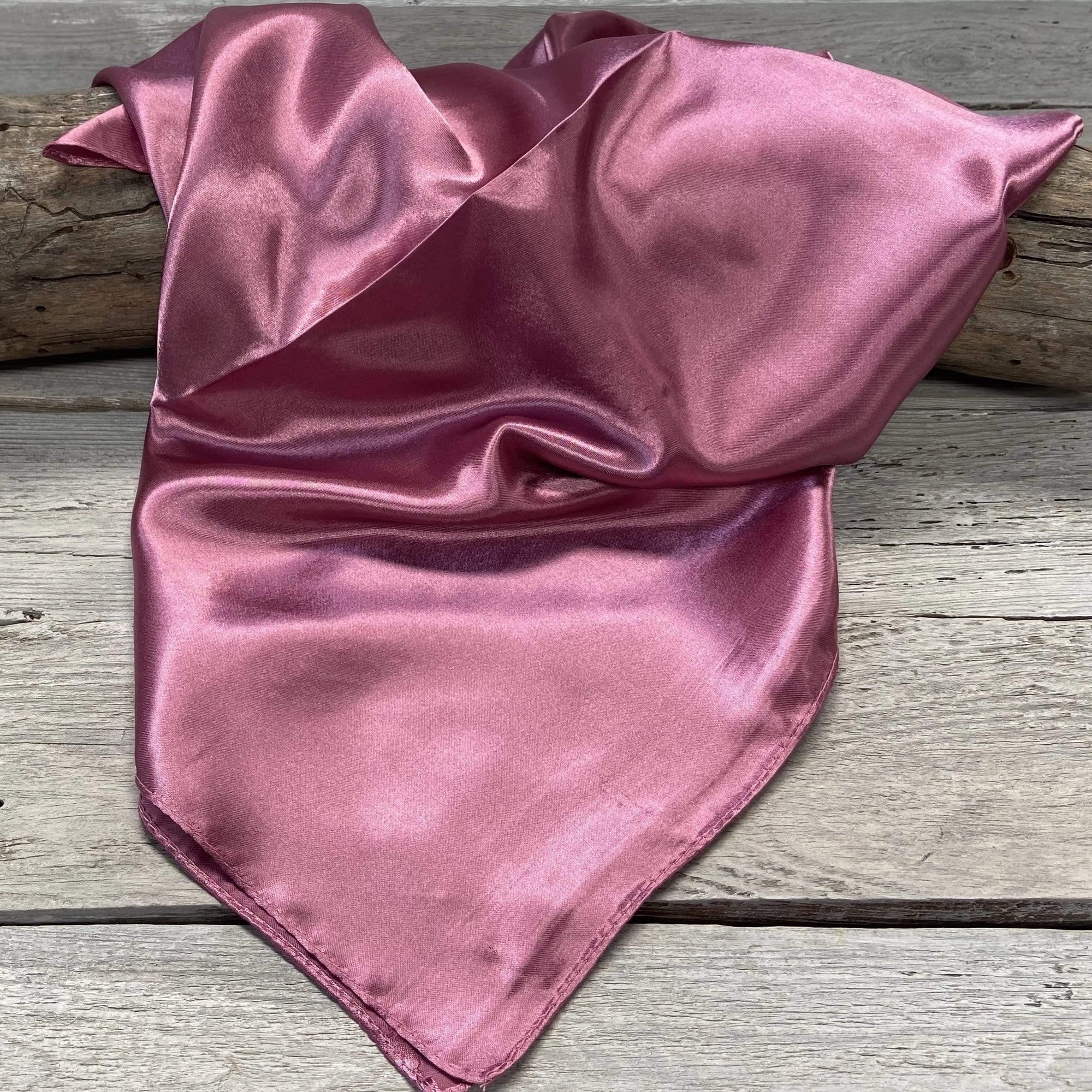 35X35"  Solid Rose  Wild Rag / Scarf WRS6