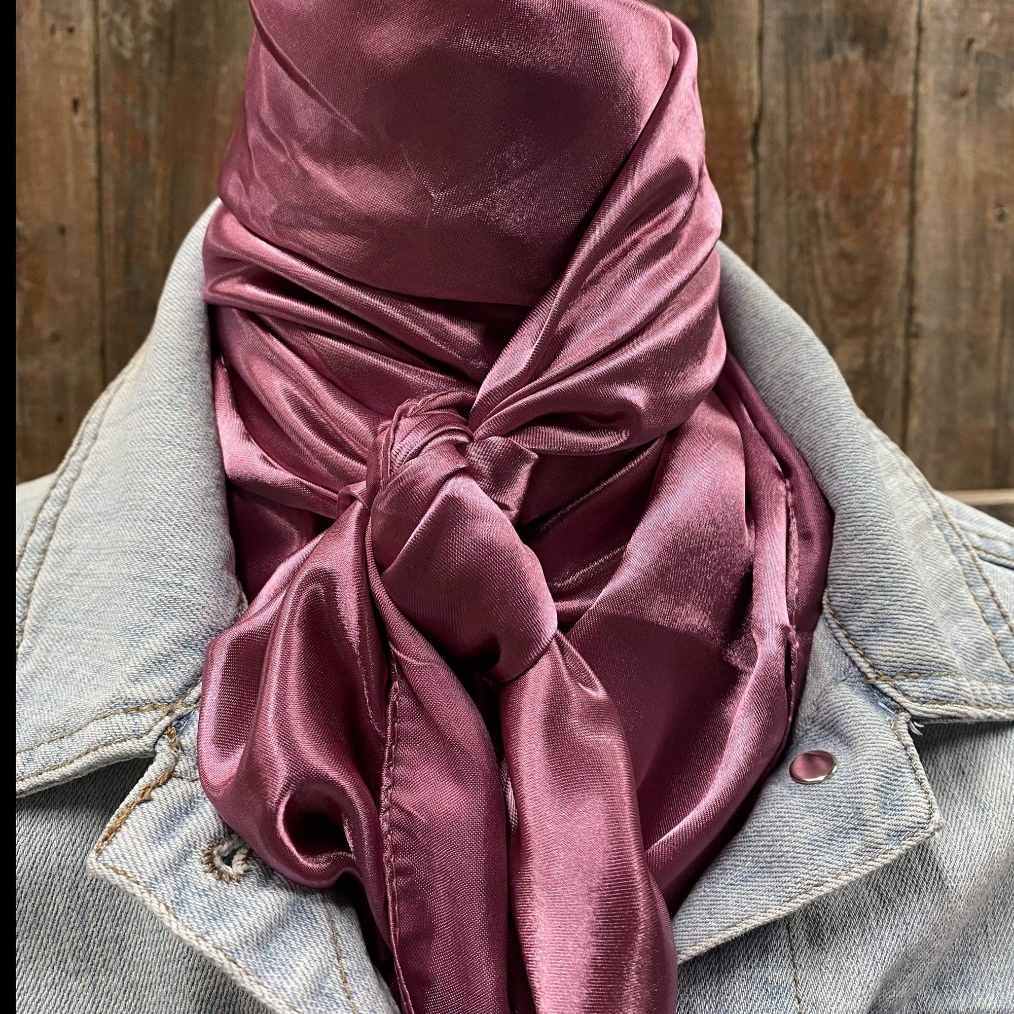 35X35"  Solid Rose  Wild Rag / Scarf WRS6