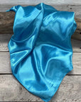35X35"  Solid Aqua  Wild Rag / Scarf WRS8