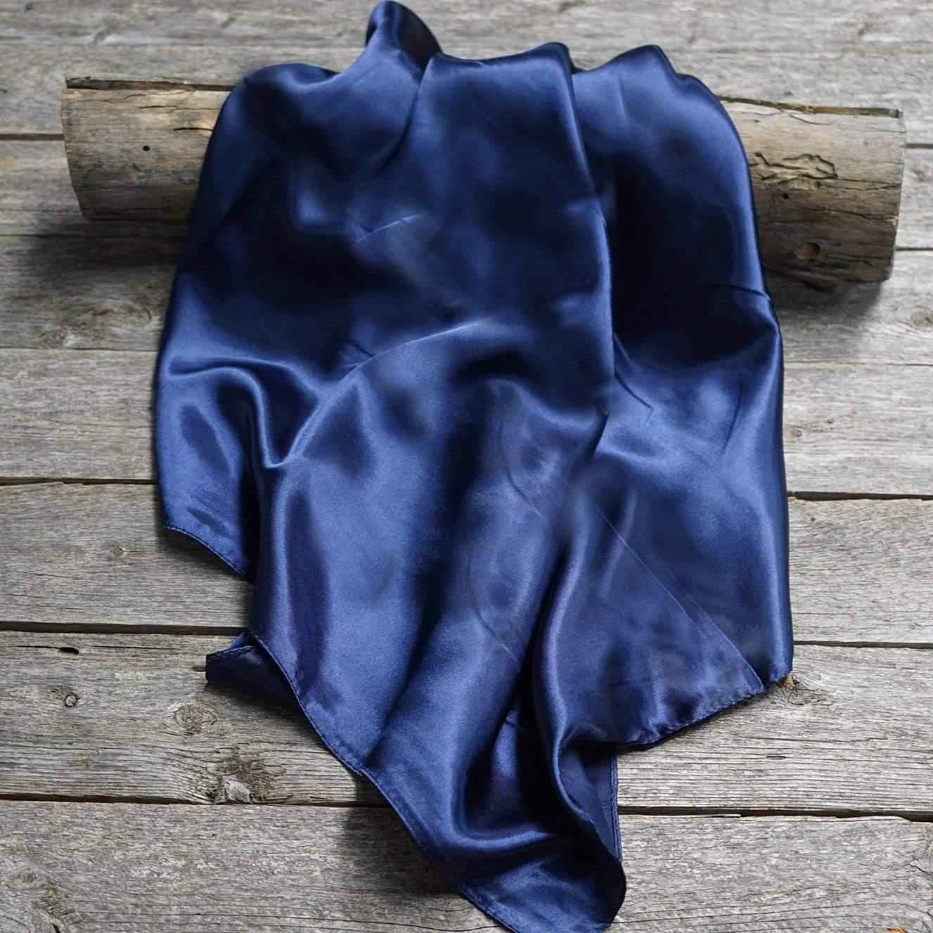 35X35"  Solid Dark Blue  Wild Rag / Scarf WRS9