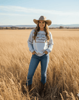 Wild West Cowboys Western Beer Logo Graphic Sweatshirt