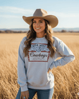 Wild West Cowboys Western Beer Logo Graphic Sweatshirt
