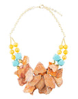 Windswept Double Strand Slab Necklace