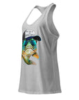 Honey Hole Fish Women’s Fitted Racerback Tank Top