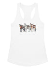 Ranch Horse Trio Women’s Fitted Racerback Tank Top