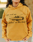 You And Me Go Fishing In The Dark Graphic Hoodie