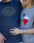 Texas State Flag T-Shirt - Heather Gray